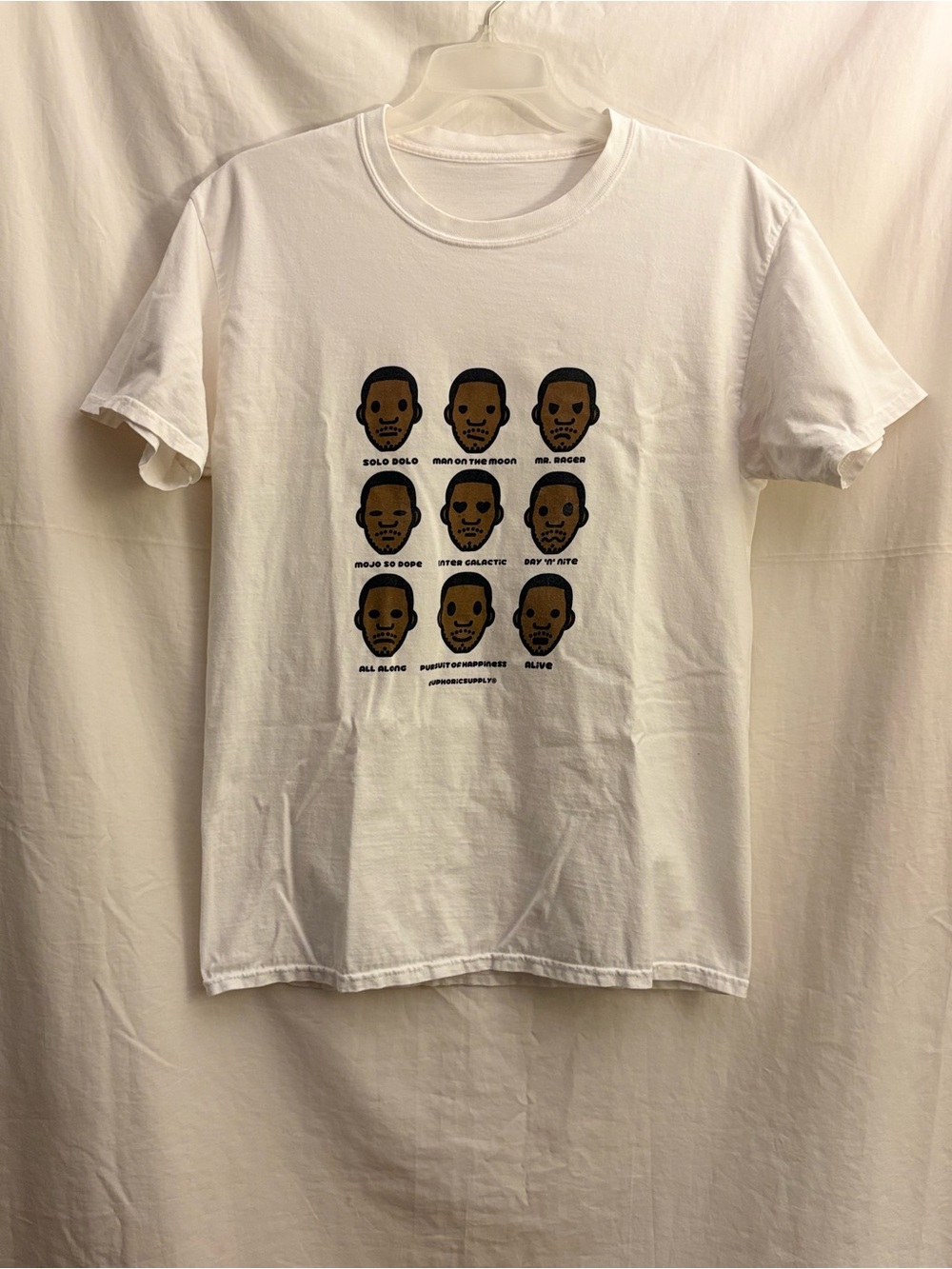 Euphoric Supply Kid Cudi The Many Faces Of Man On The Moon T-Shirt